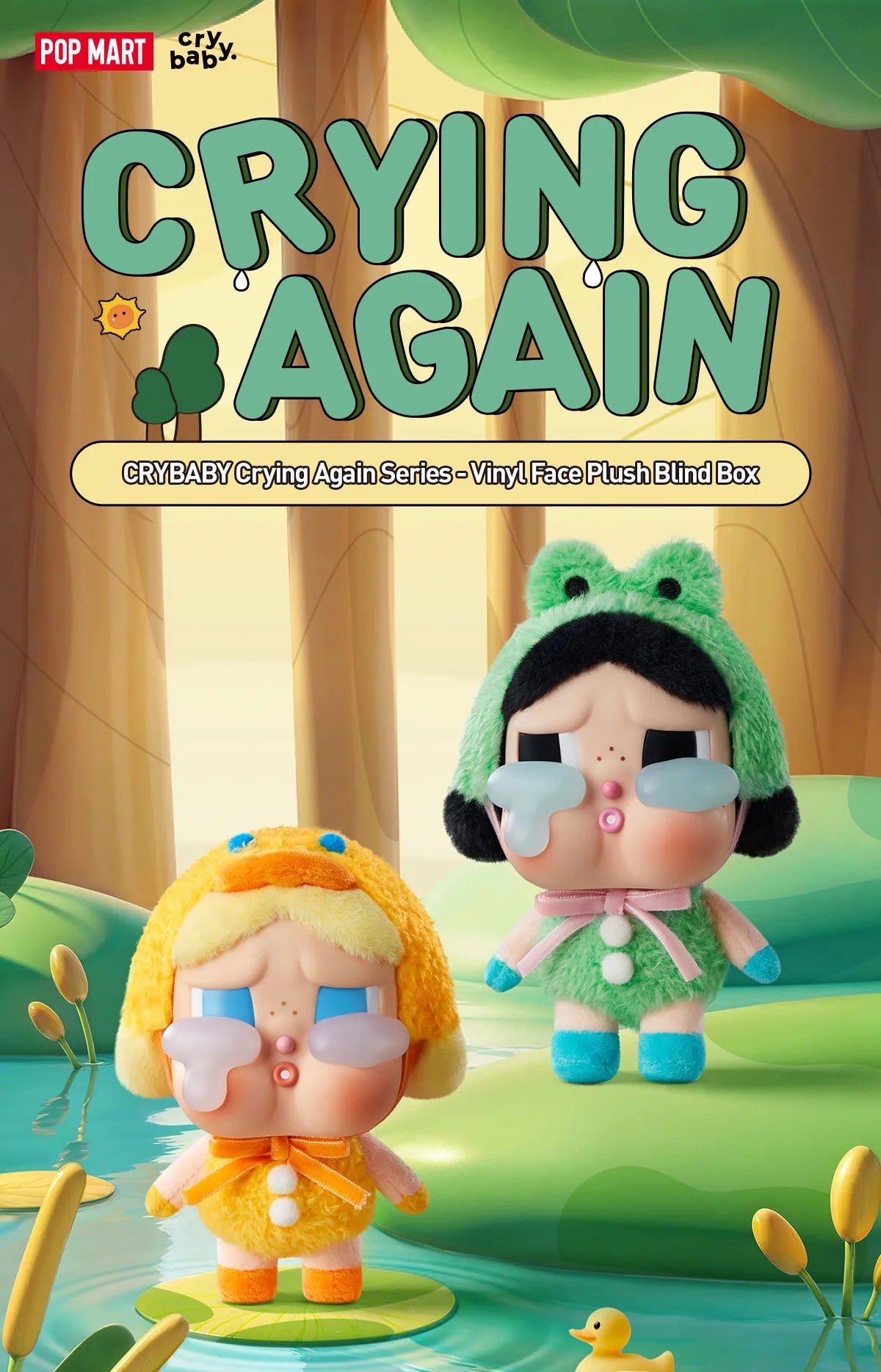 CRYBABY CRYING AGAIN SERIES - Vinyl Face Plush Blind Box by POPMART