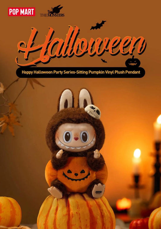 Pop Mart Labubu Pumpkin – Happy Halloween Party Series | Limited Vinyl Plush Pendant