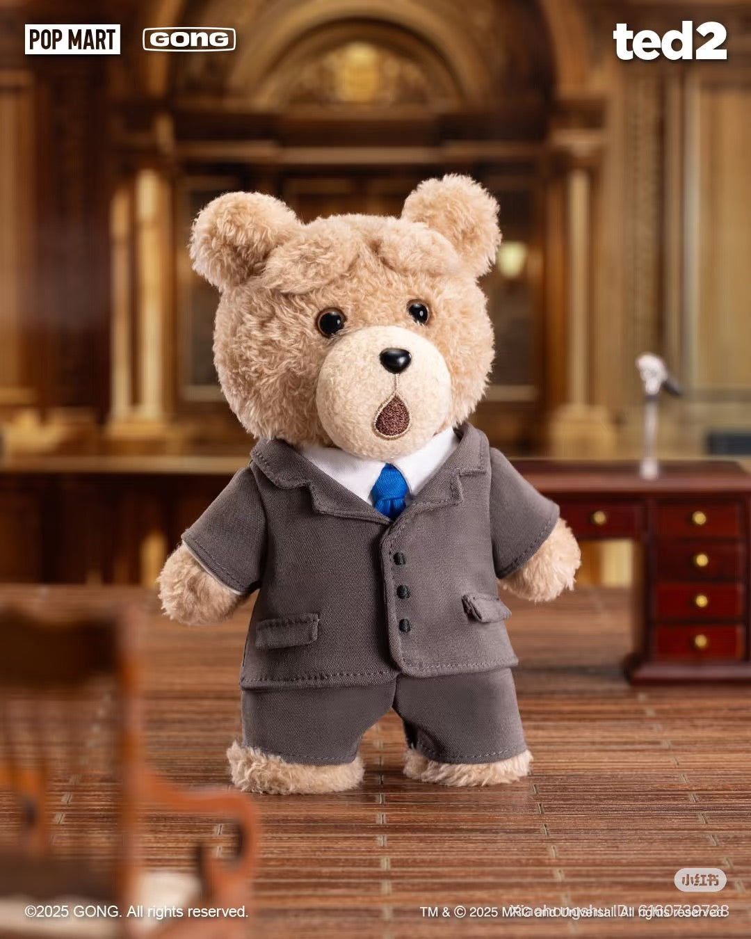 Ted2 Teddy Bear Action Plush Pendant - POPMART