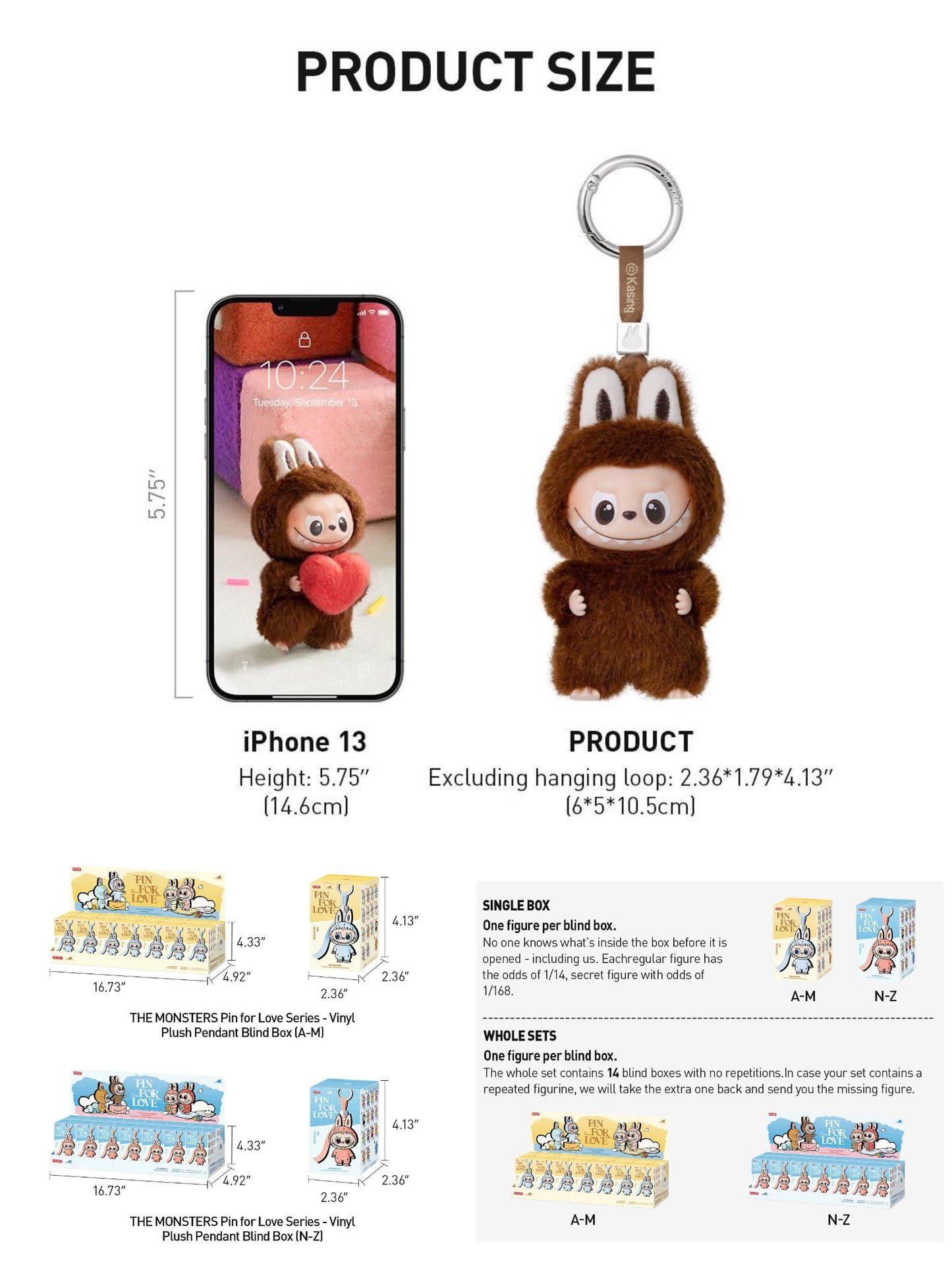 💖 THE MONSTERS Labubu – Pin For Love Series (A–M / N–Z)