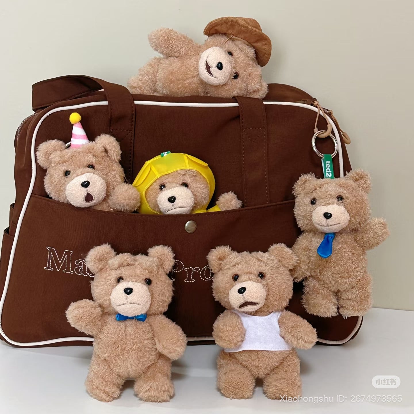 Ted2 Teddy Bear Action Plush Pendant - POPMART