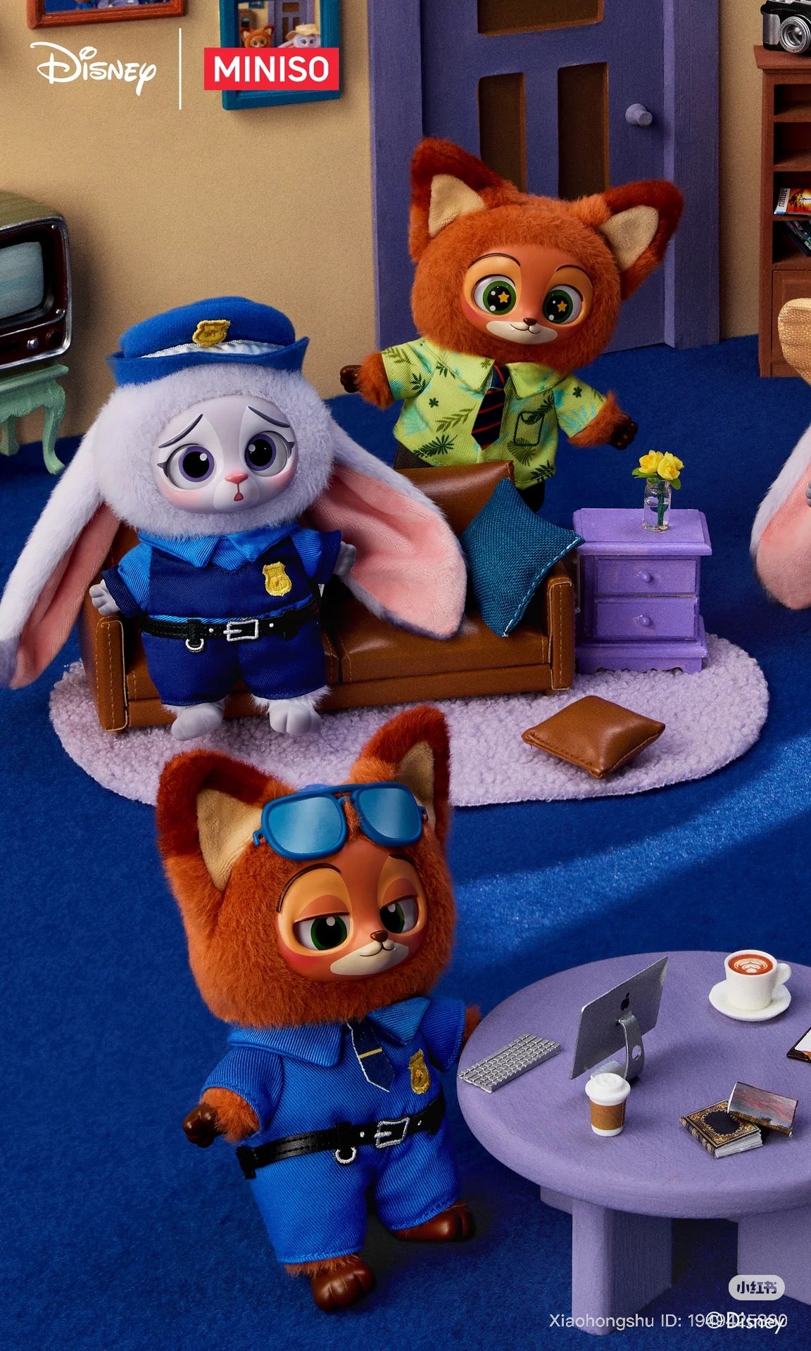 MINISO Disney Zootopia 2 Plush Keychain Blind Box – Animal Collectible & Mystery Toy for Gift