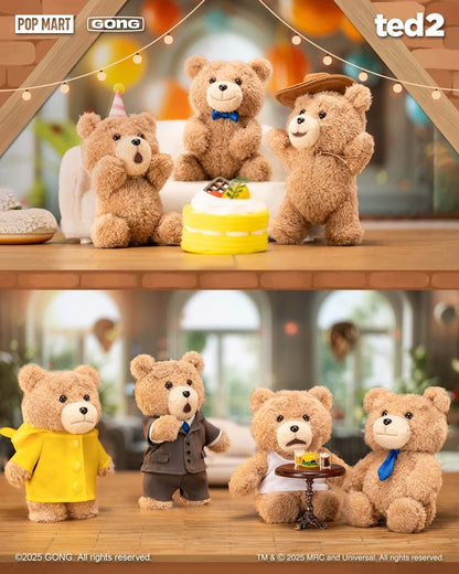 Ted2 Teddy Bear Action Plush Pendant - POPMART