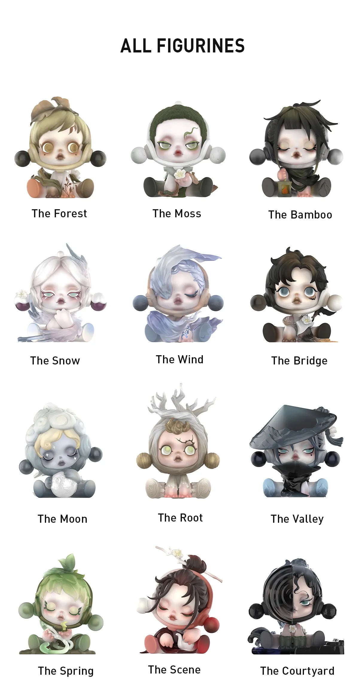 POP MART SKULLPAND The Ink Plum Blossom Series Figures