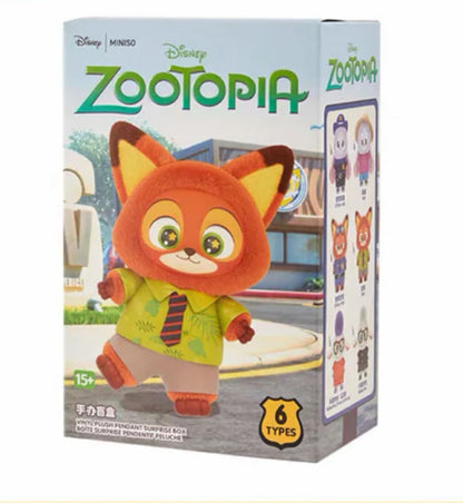 MINISO Disney Zootopia 2 Plush Keychain Blind Box – Animal Collectible & Mystery Toy for Gift