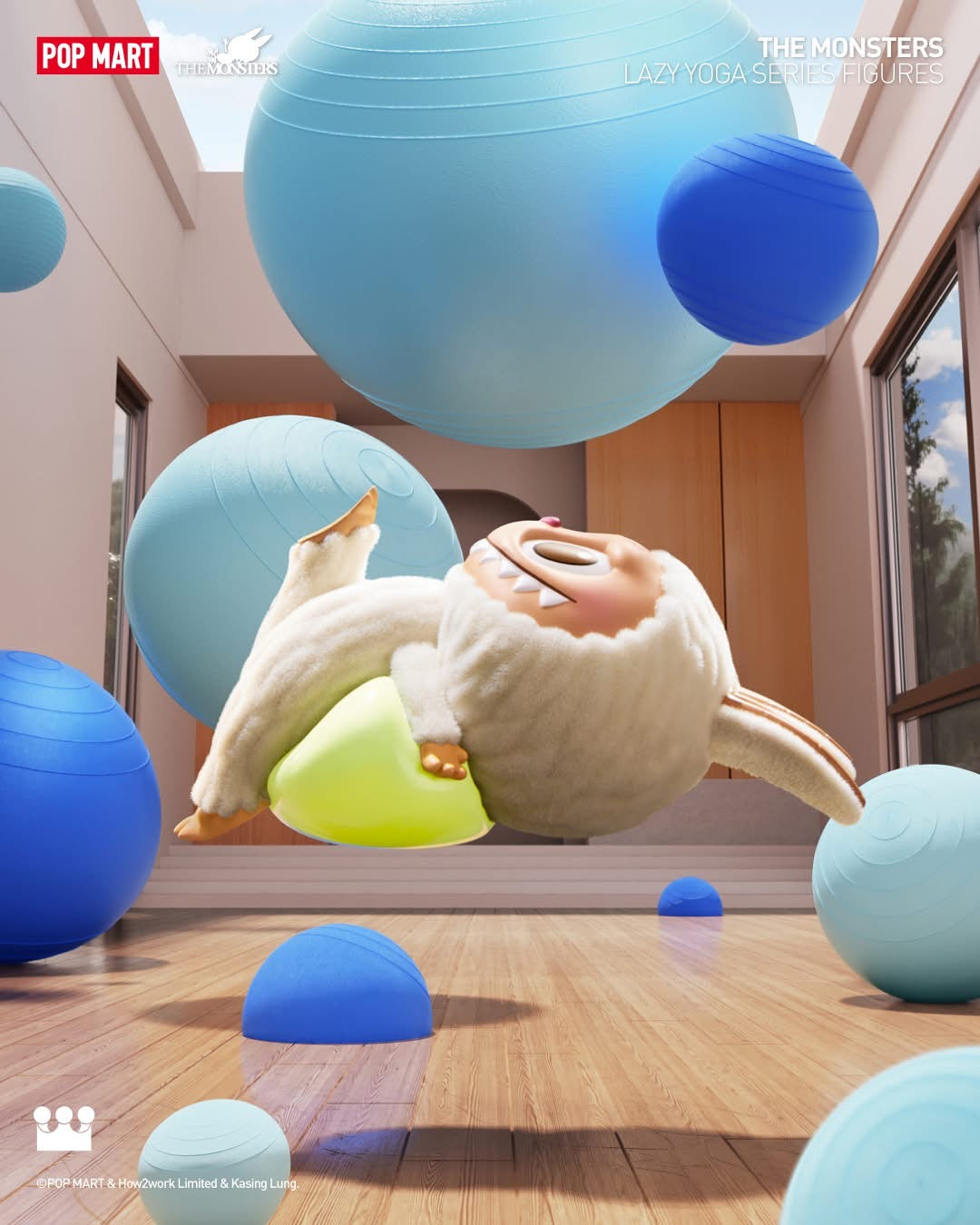 LABUBU The Monsters - Lazy Yoga Series by POPMART
