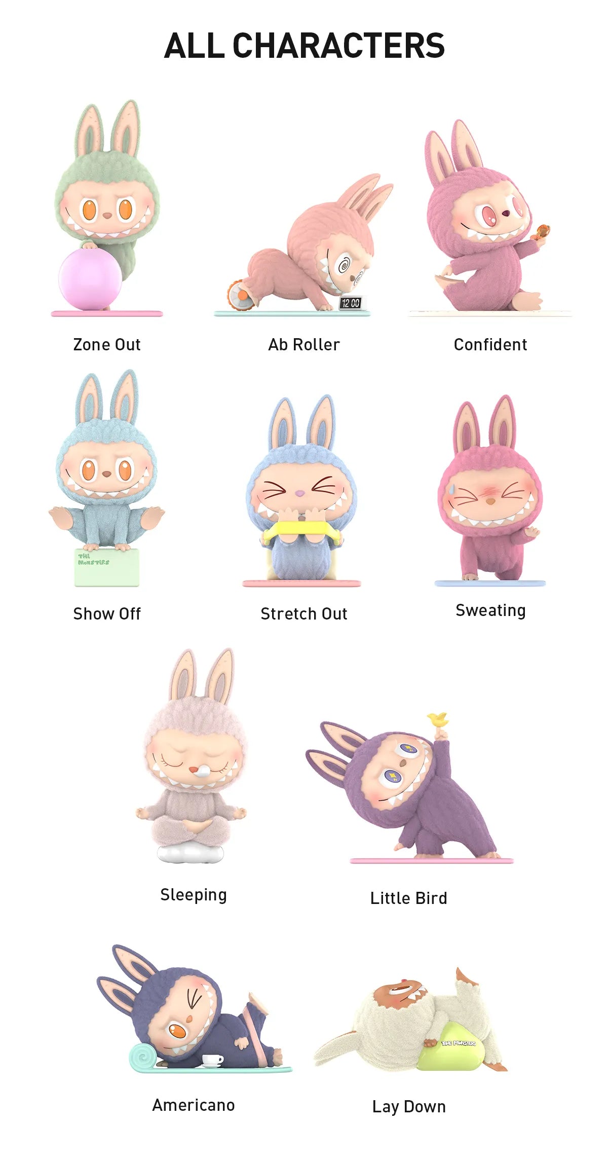 LABUBU The Monsters - Lazy Yoga Series by POPMART