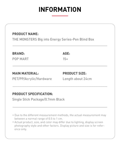 LABUBU THE MONSTERS - BIG INTO ENERGY Series Pen by POP MART
