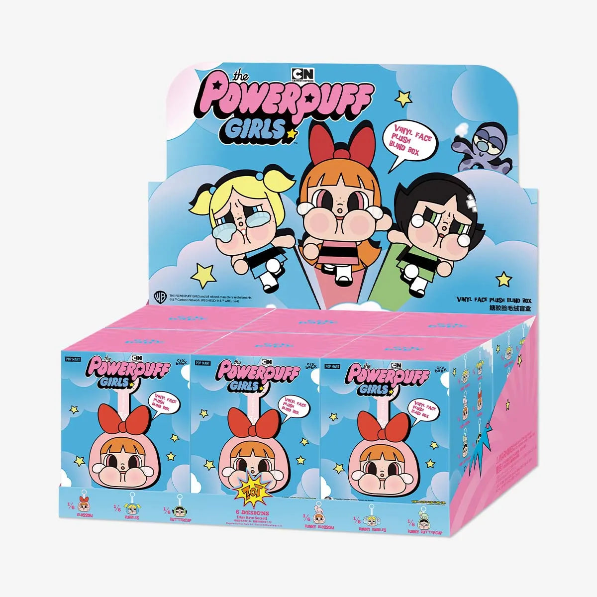 CRYBABY x POWERPUFF GIRLS SERIES - Vinyl Face Plush Blind Box - POPMART