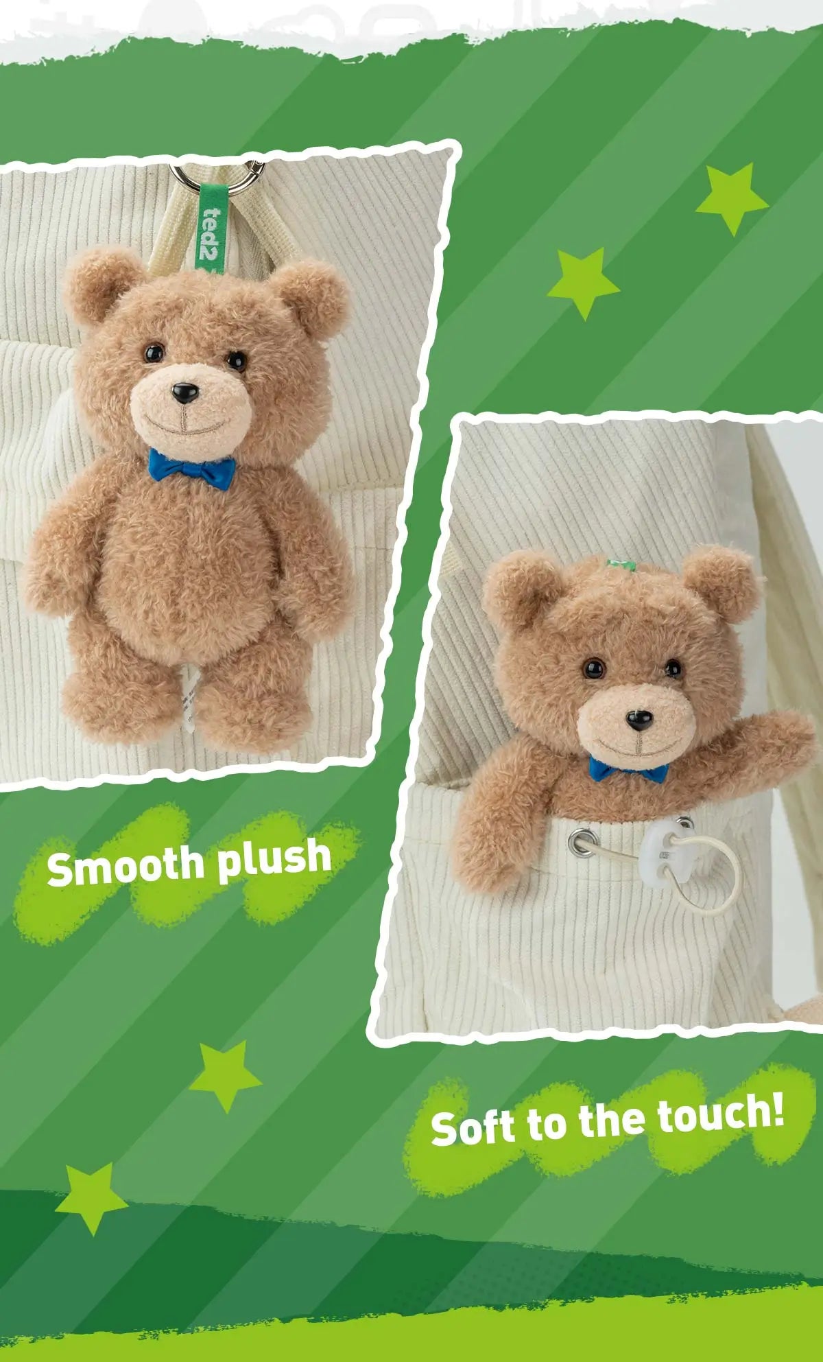 Ted2 Teddy Bear Action Plush Pendant - POPMART