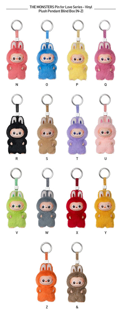 💖 THE MONSTERS Labubu – Pin For Love Series (A–M / N–Z)